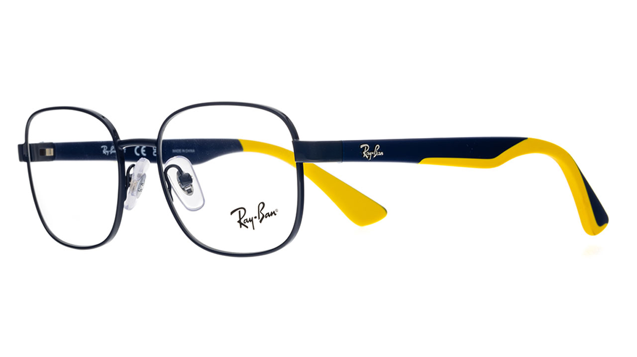 Paire de lunettes de vue Ray-ban Ry1059 couleur noir - Côté à angle - Doyle