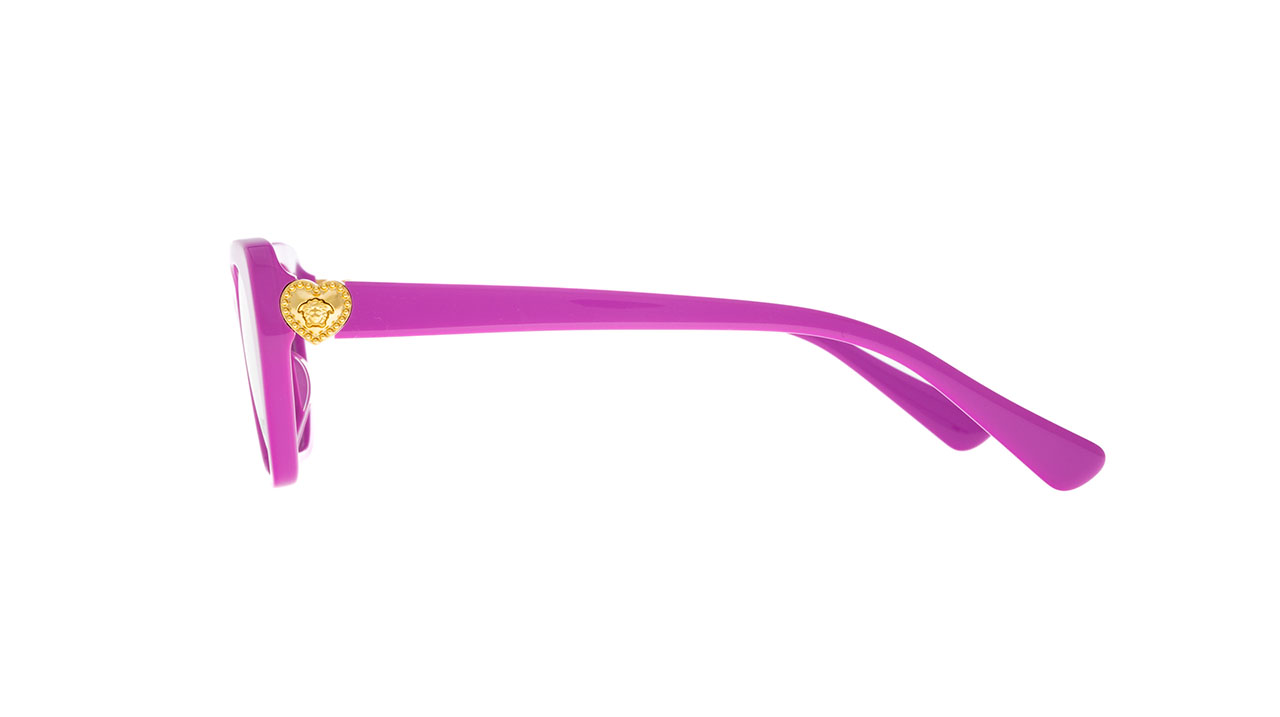 Paire de lunettes de vue Versace Vk3005u couleur rose - Côté droit - Doyle