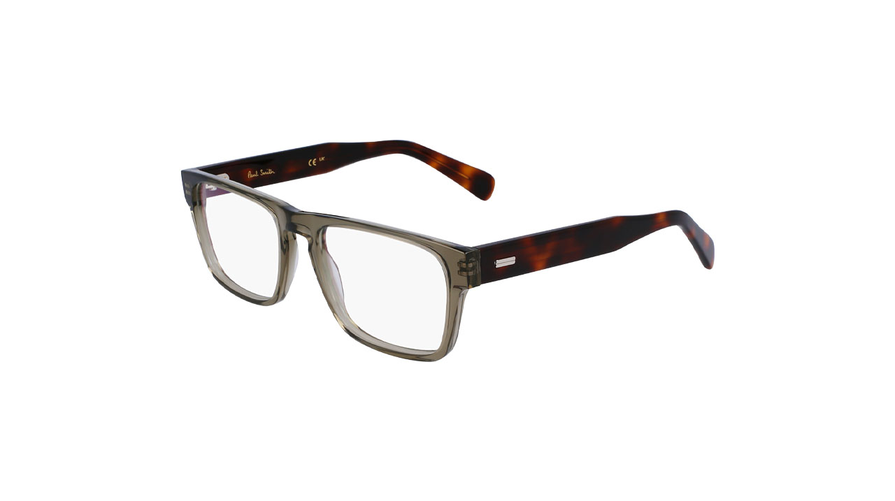 Paire de lunettes de vue Paul-smith Harrow couleur vert - Côté à angle - Doyle