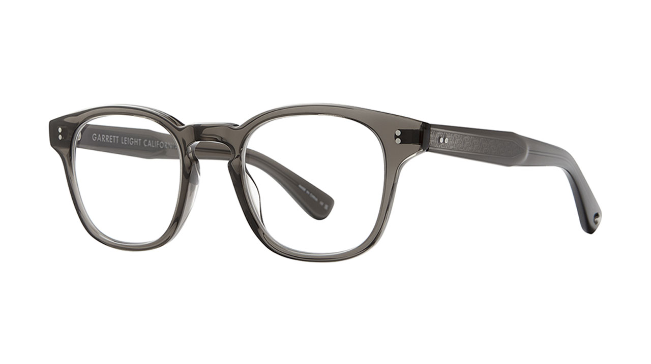 Paire de lunettes de vue Garrett-leight Ace ii couleur noir - Côté à angle - Doyle