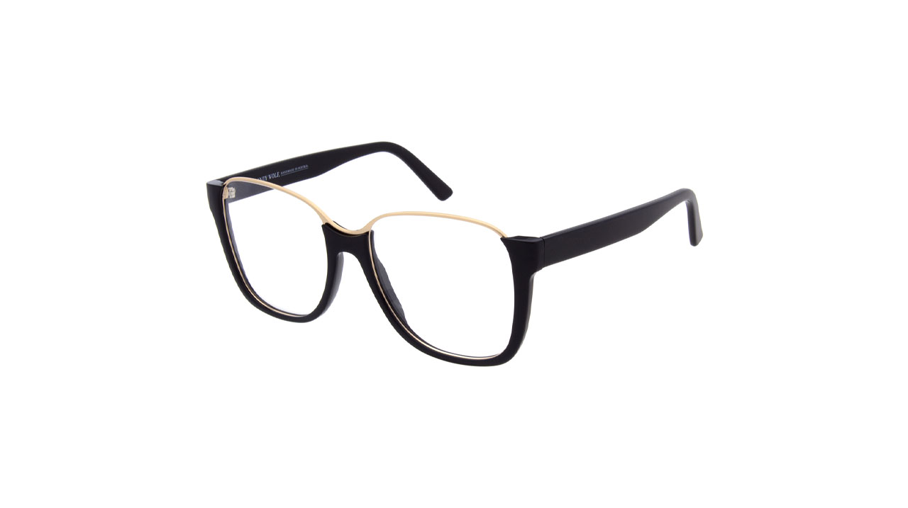 Paire de lunettes de vue Andy-wolf 5135 couleur noir - Côté à angle - Doyle