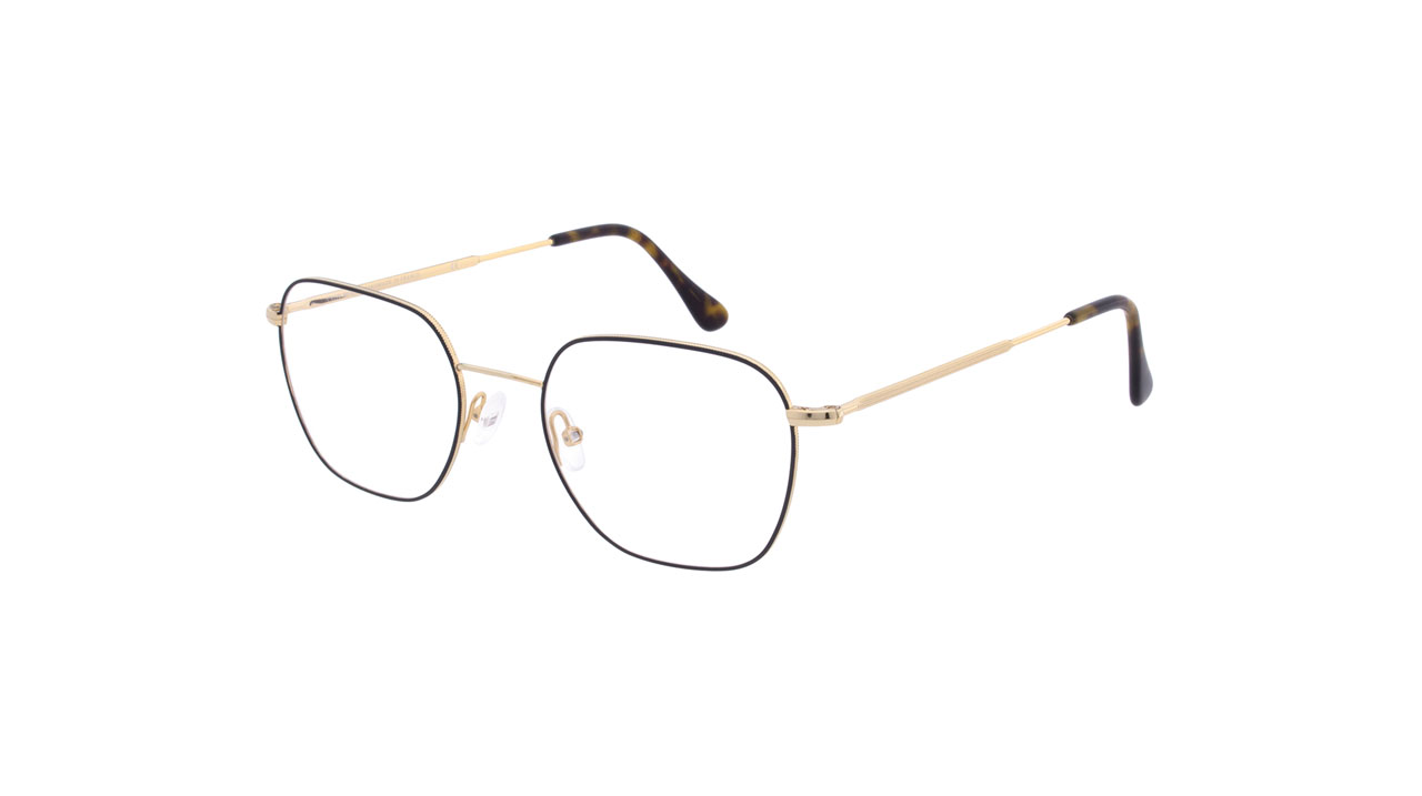 Paire de lunettes de vue Andy-wolf 4810 couleur brun - Côté à angle - Doyle