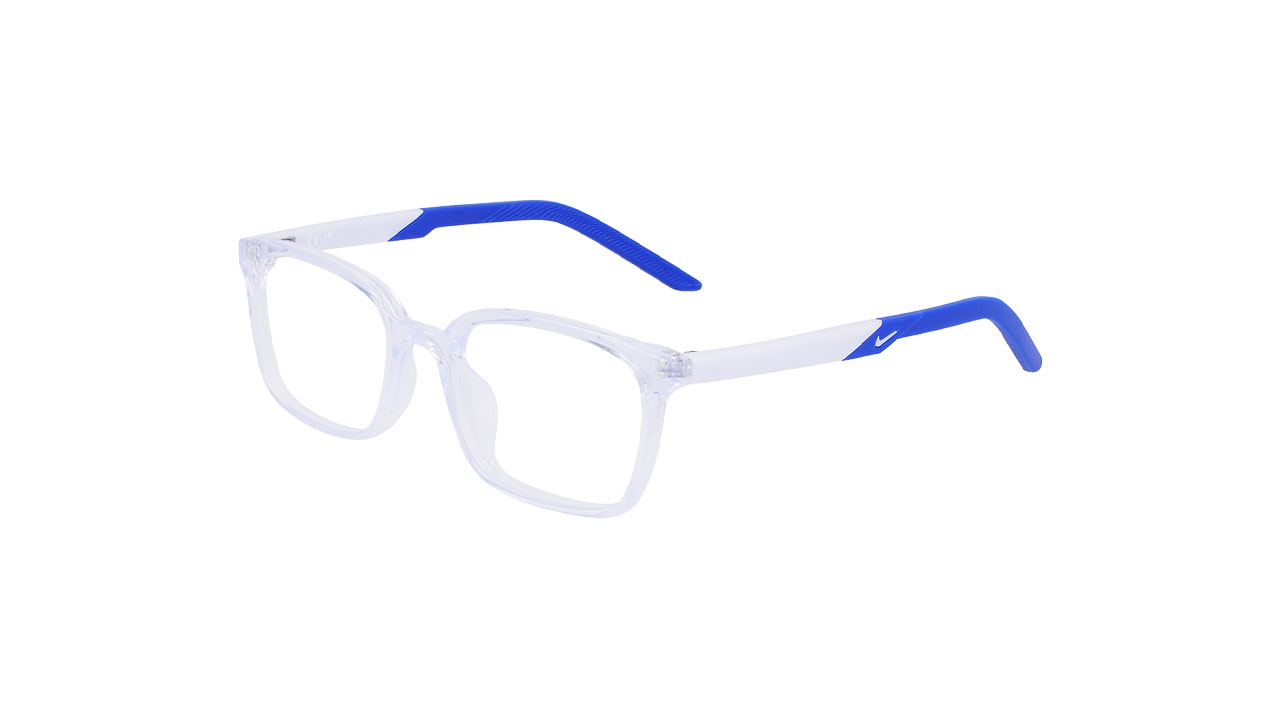 Paire de lunettes de vue Nike 5036 couleur cristal - Côté à angle - Doyle