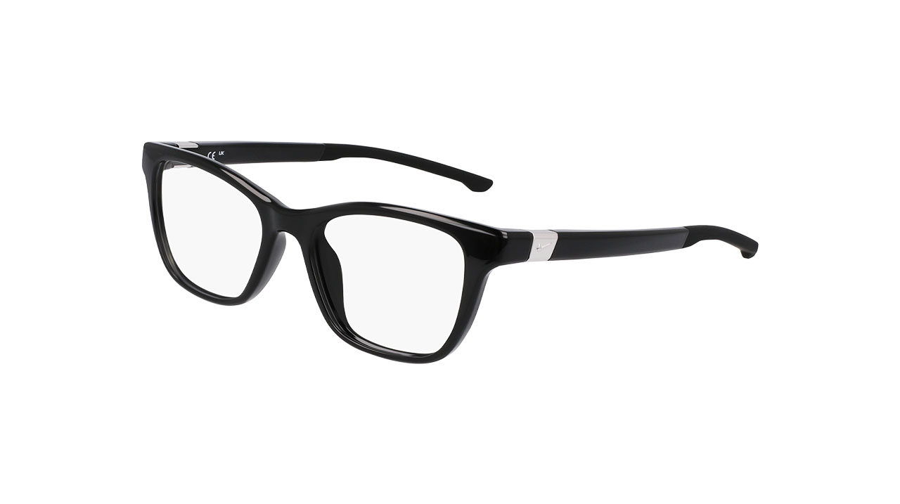 Paire de lunettes de vue Nike 7154 couleur noir - Côté à angle - Doyle