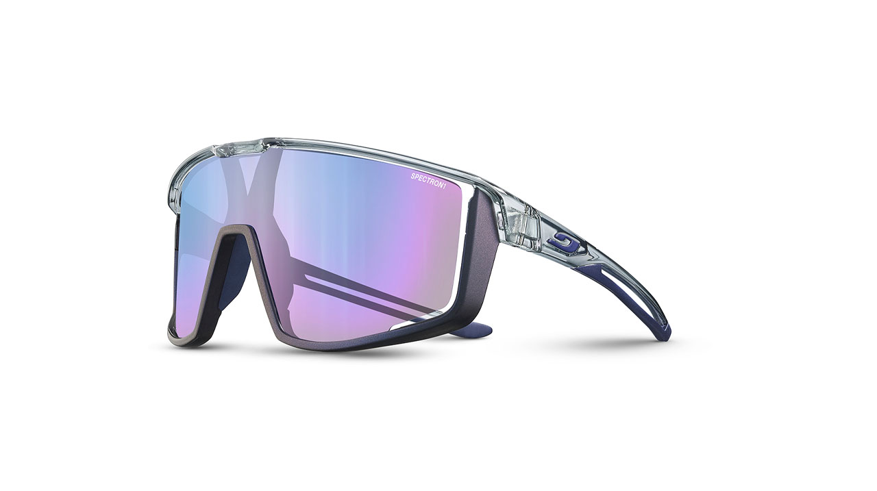 Paire de lunettes de soleil Julbo Js531 fury couleur mauve - Côté à angle - Doyle