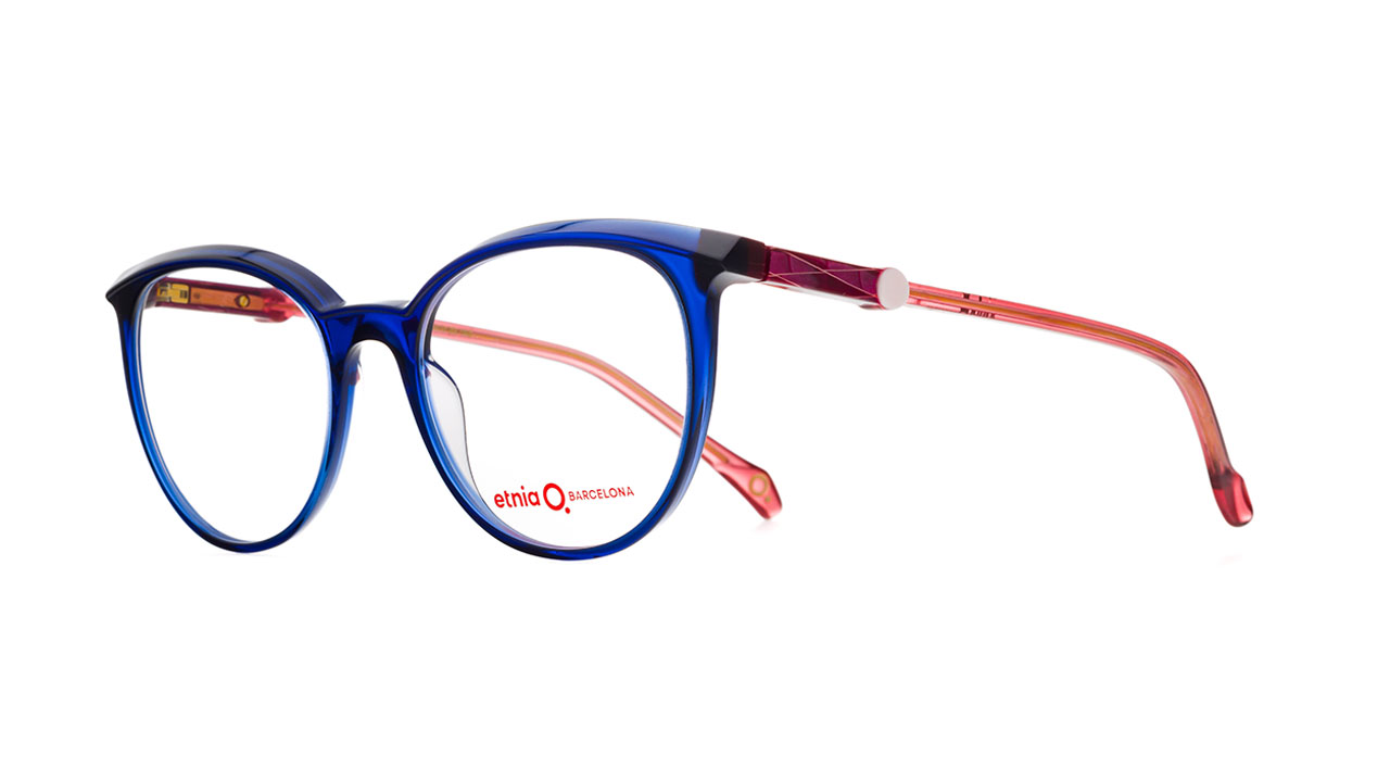 Paire de lunettes de vue Etnia-barcelona Koi couleur marine - Côté à angle - Doyle