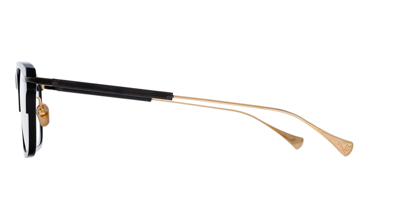 Paire de lunettes de vue Masunaga Taurus couleur gris - Côté droit - Doyle