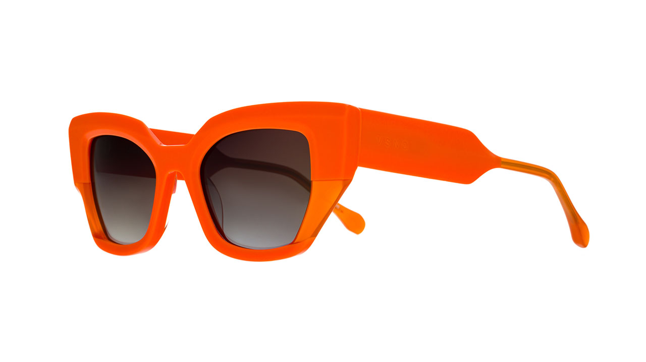 Paire de lunettes de soleil Visionario Grace /s couleur orange - Côté à angle - Doyle