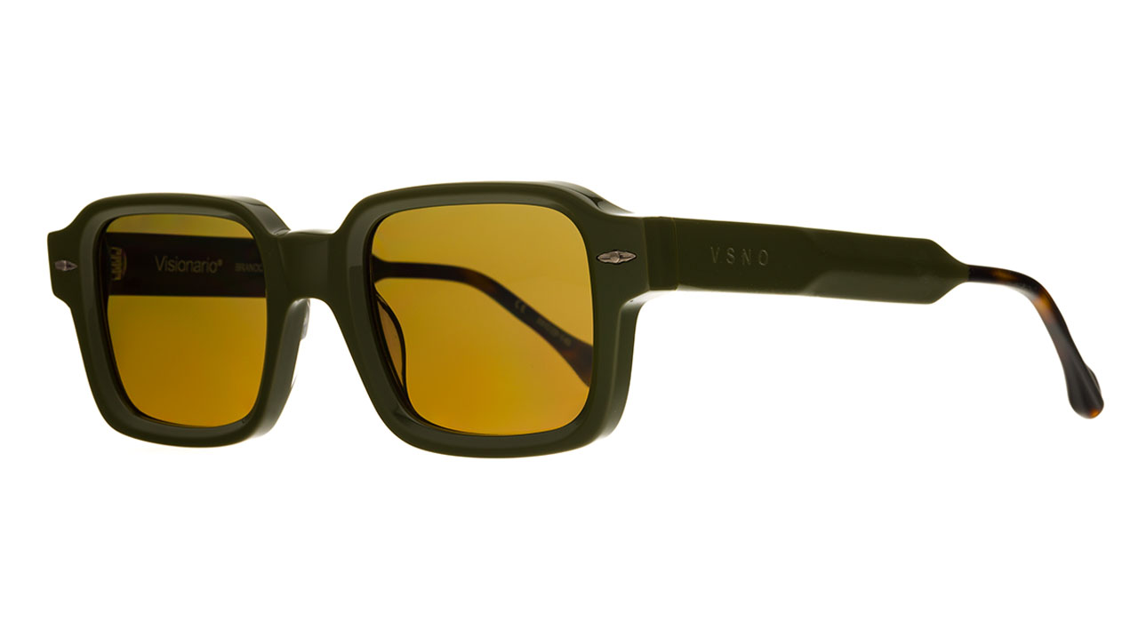Paire de lunettes de soleil Visionario Brando /s couleur vert - Côté à angle - Doyle