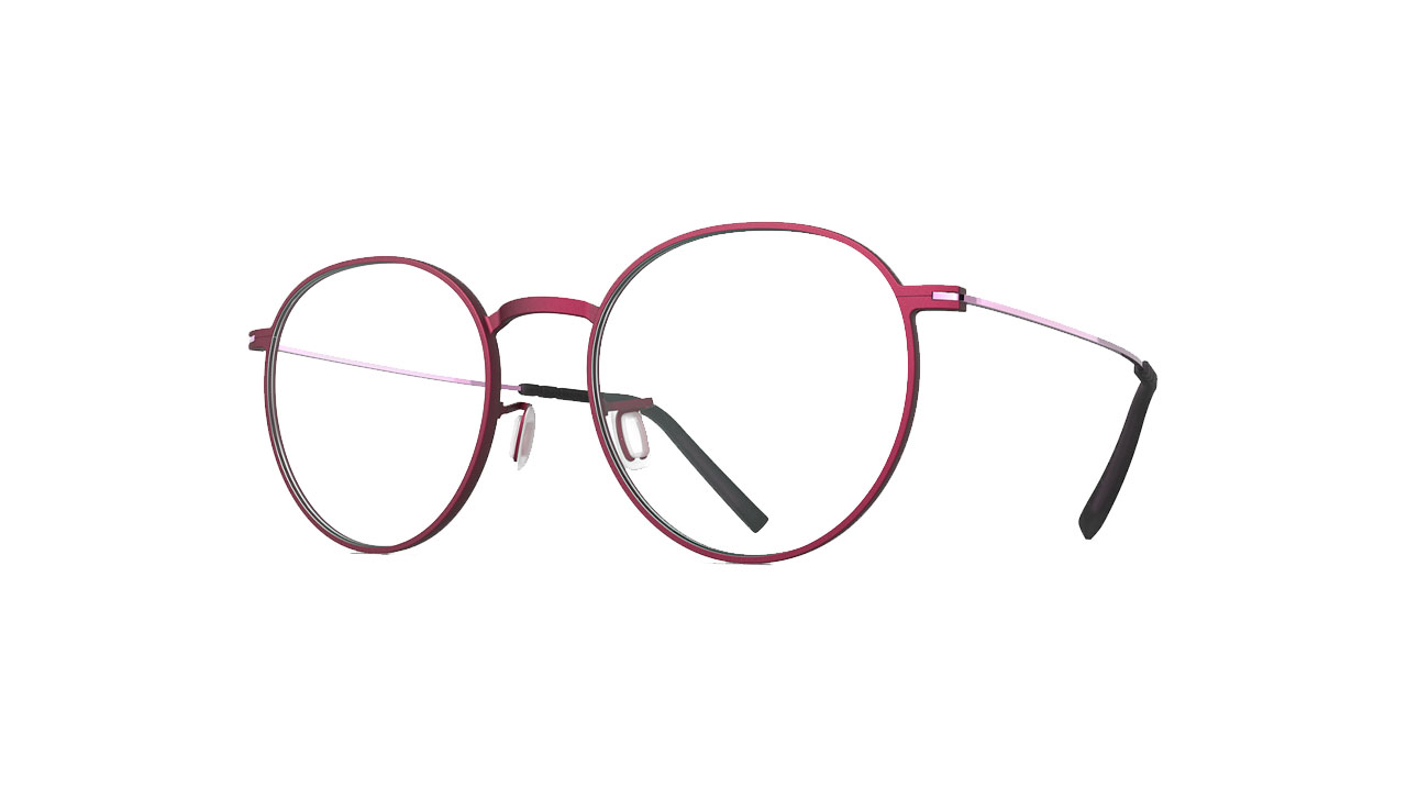 Paire de lunettes de vue Blackfin Bf1035 carmel couleur rose - Côté à angle - Doyle