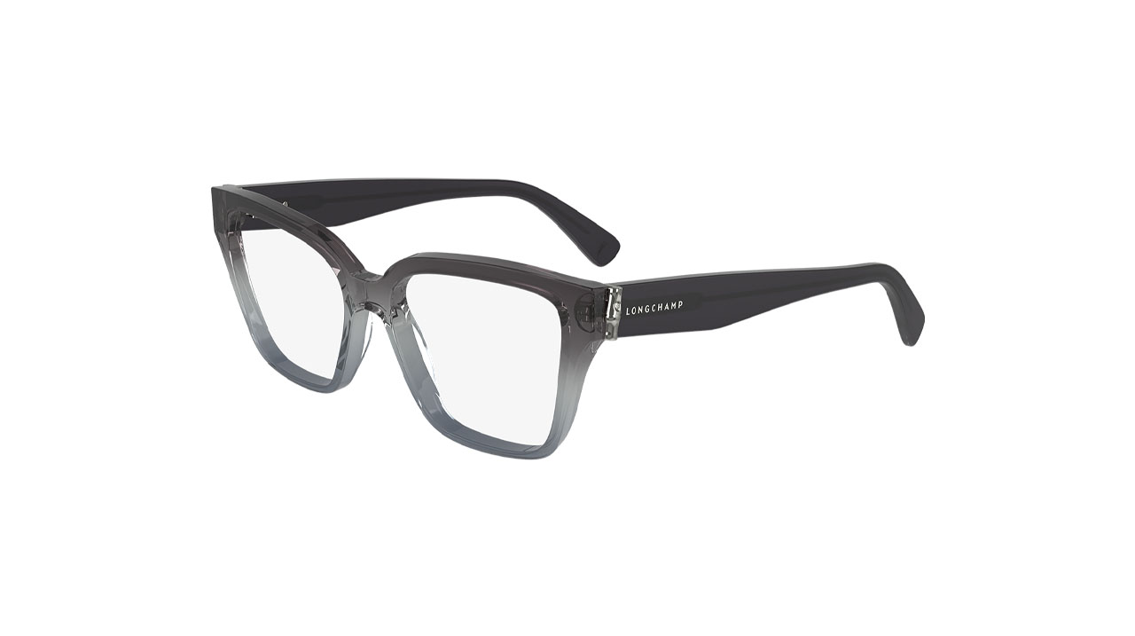 Paire de lunettes de vue Longchamp Lo2733 couleur gris - Côté à angle - Doyle