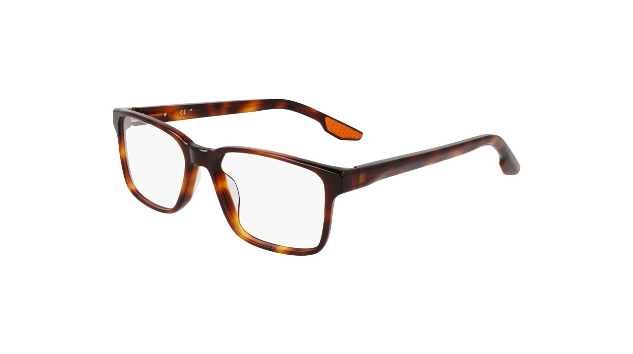 Paire de lunettes de vue Nike 7160 couleur havane - Côté à angle - Doyle