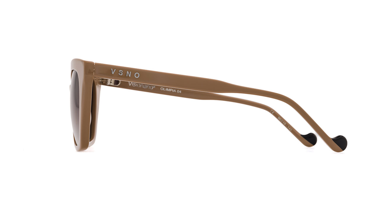 Paire de lunettes de soleil Visionario Olimpia /s couleur brun - Côté droit - Doyle