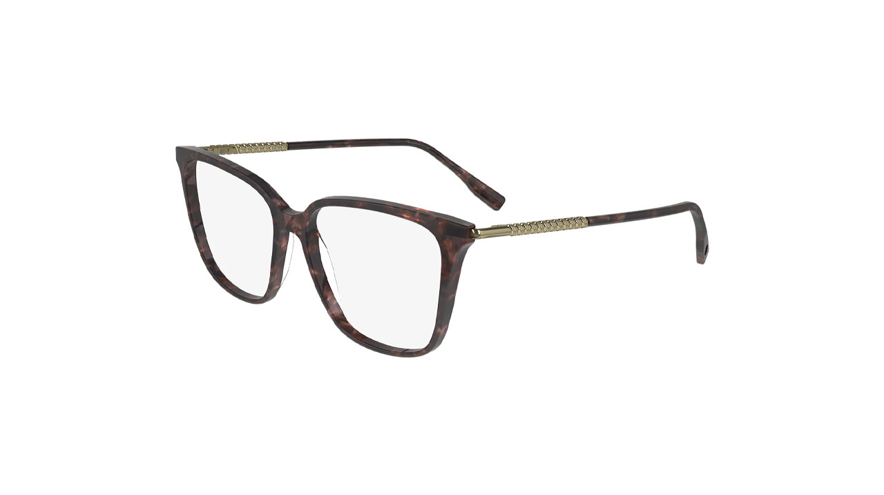 Paire de lunettes de vue Lacoste L2940 couleur bronze - Côté à angle - Doyle