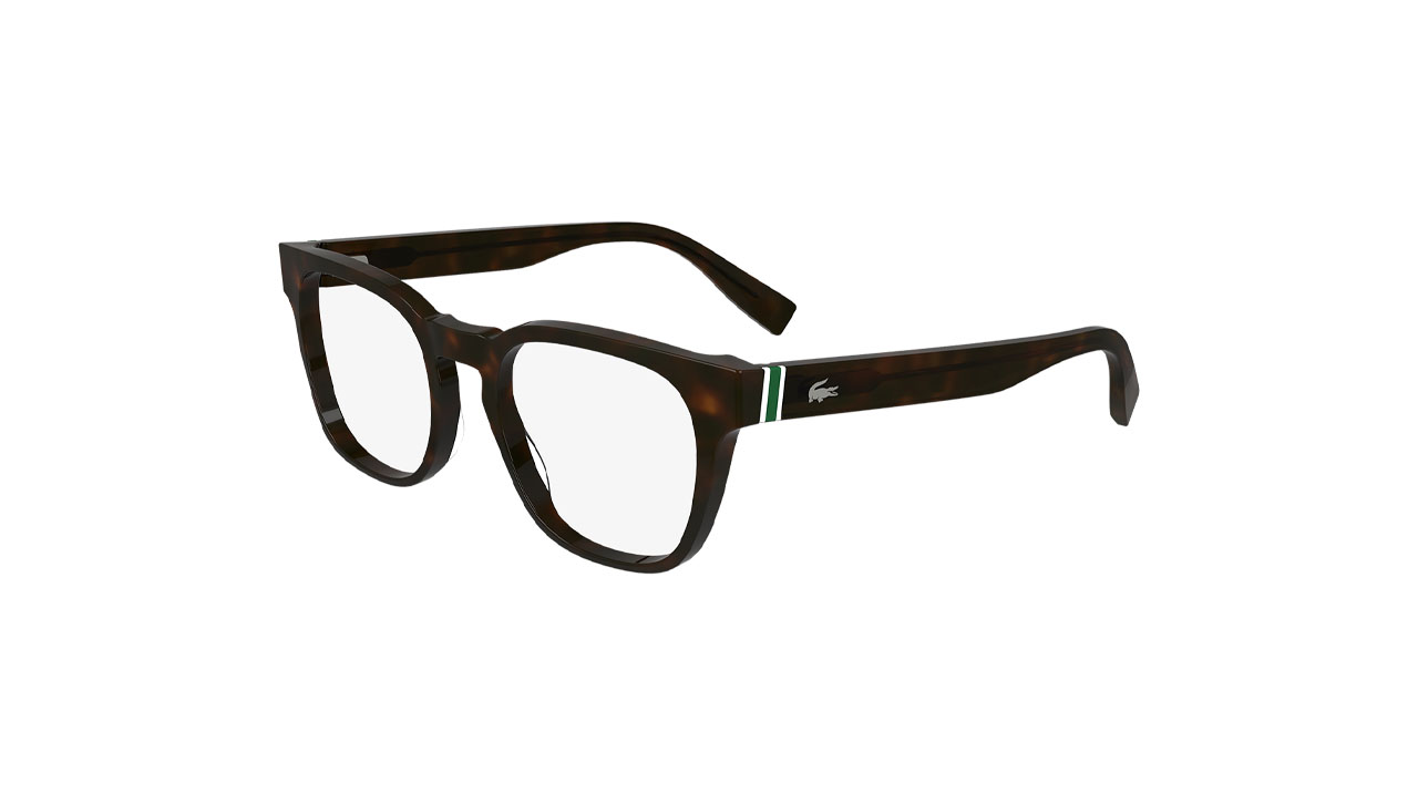 Paire de lunettes de vue Lacoste L2938 couleur brun - Côté à angle - Doyle