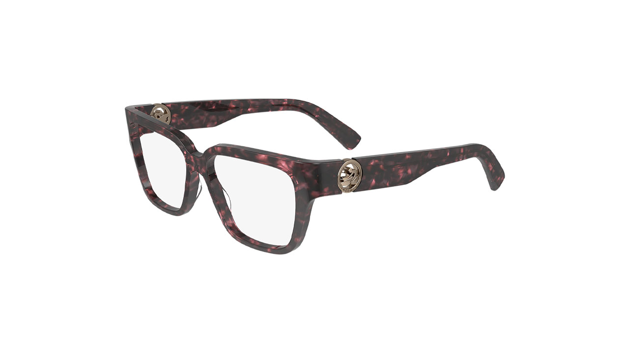 Paire de lunettes de vue Longchamp Lo2731 couleur rose - Côté à angle - Doyle