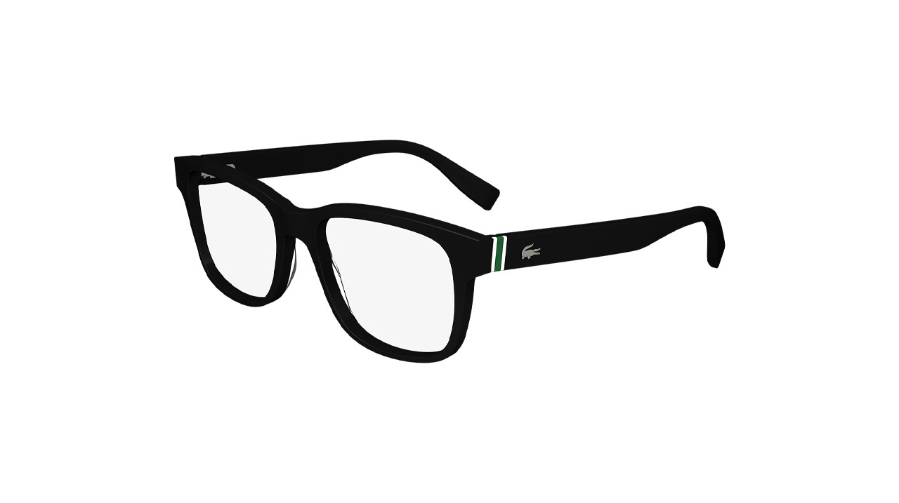 Paire de lunettes de vue Lacoste L2937 couleur noir - Côté à angle - Doyle