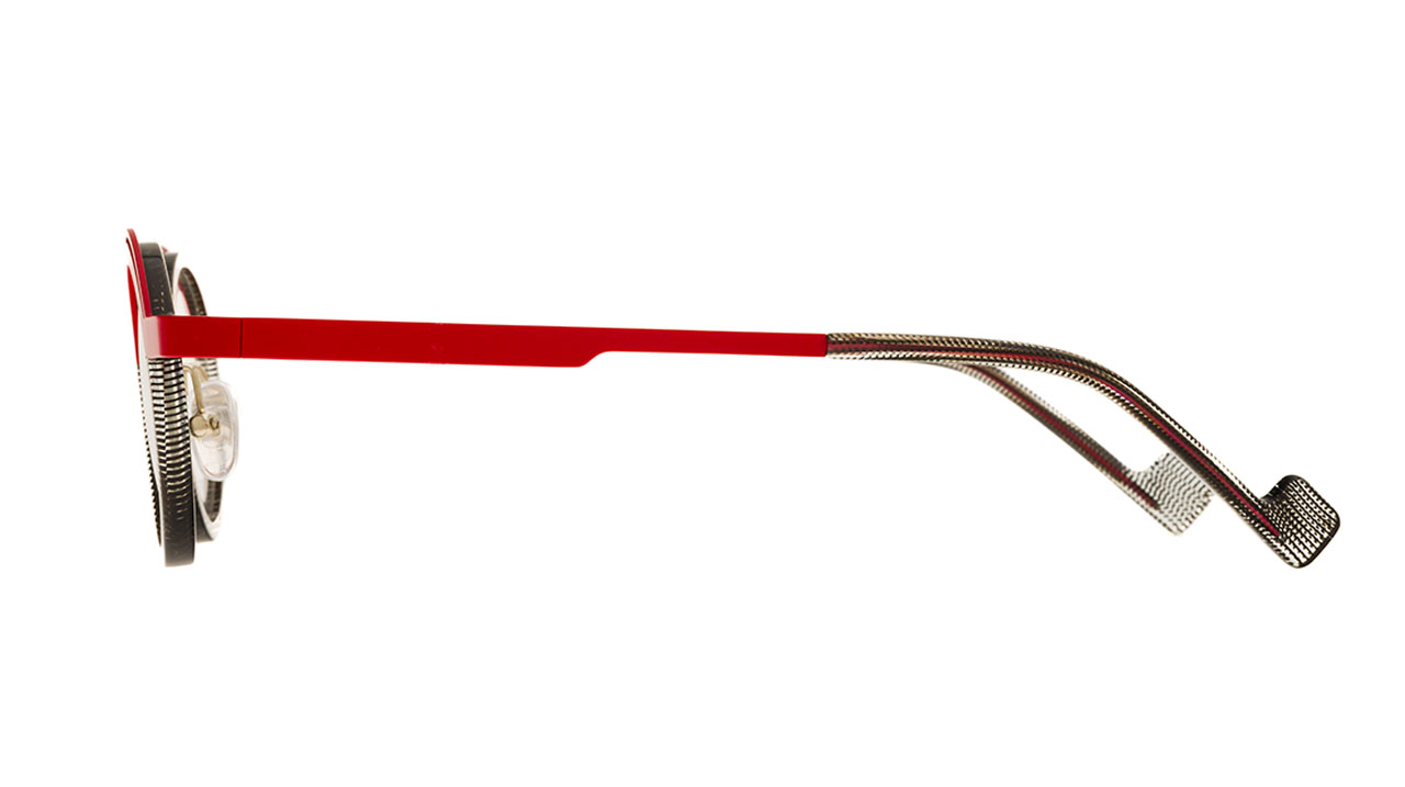 Paire de lunettes de vue Dutz Dz2315 couleur rouge - Côté droit - Doyle