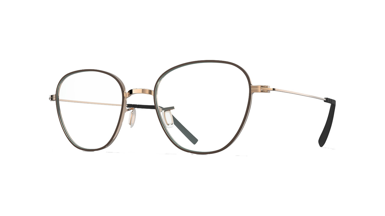 Paire de lunettes de vue Blackfin Bf1034 catalina couleur brun - Côté à angle - Doyle