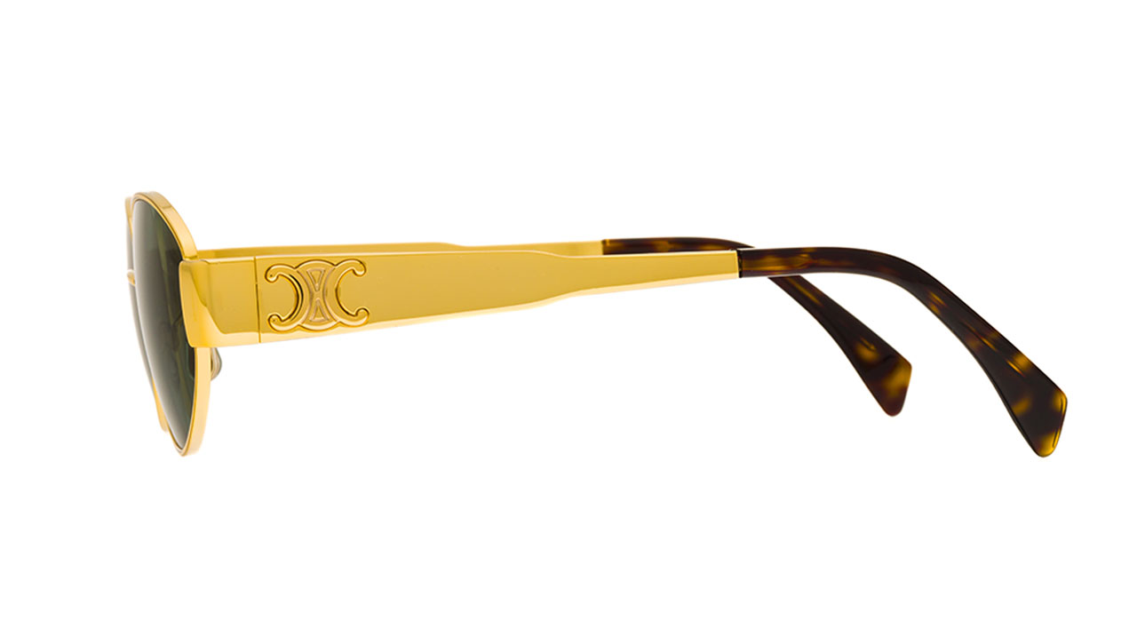 Paire de lunettes de soleil Celine-paris Cl40235u /s couleur or - Côté droit - Doyle