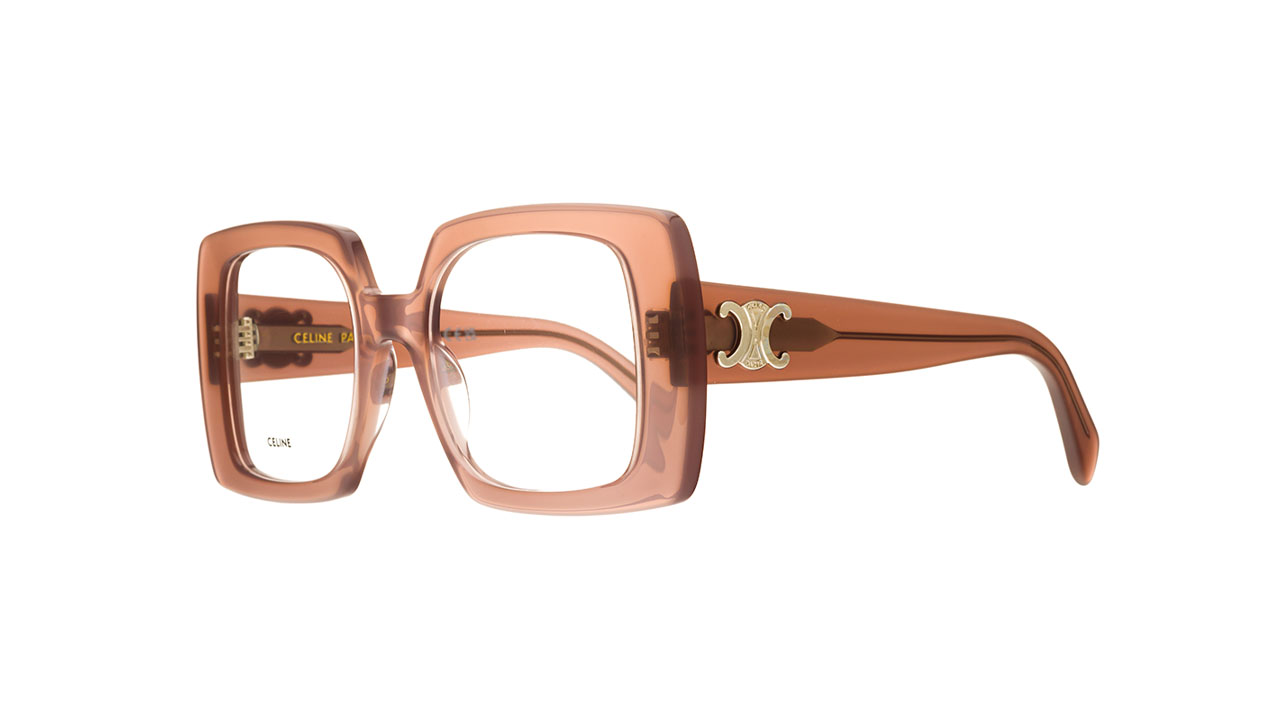 Paire de lunettes de vue Celine-paris Cl50121i couleur rose - Côté à angle - Doyle
