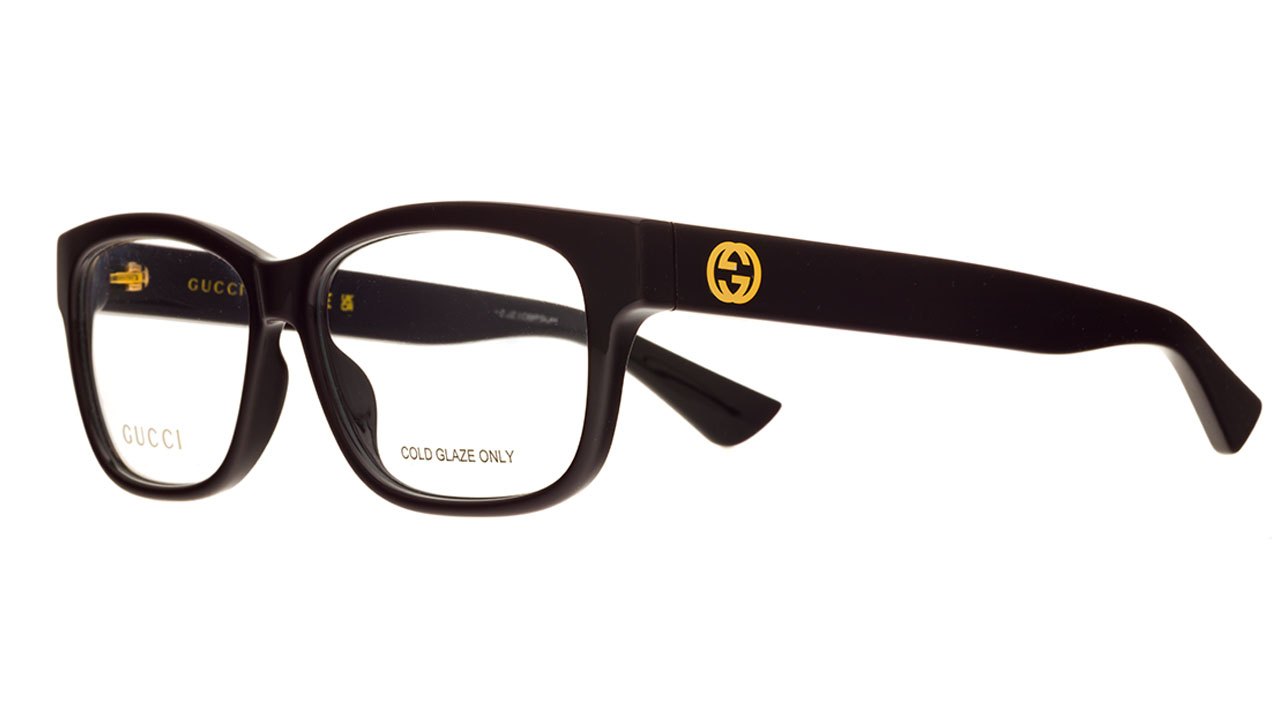 Paire de lunettes de vue Gucci Gg1341o couleur noir - Côté à angle - Doyle