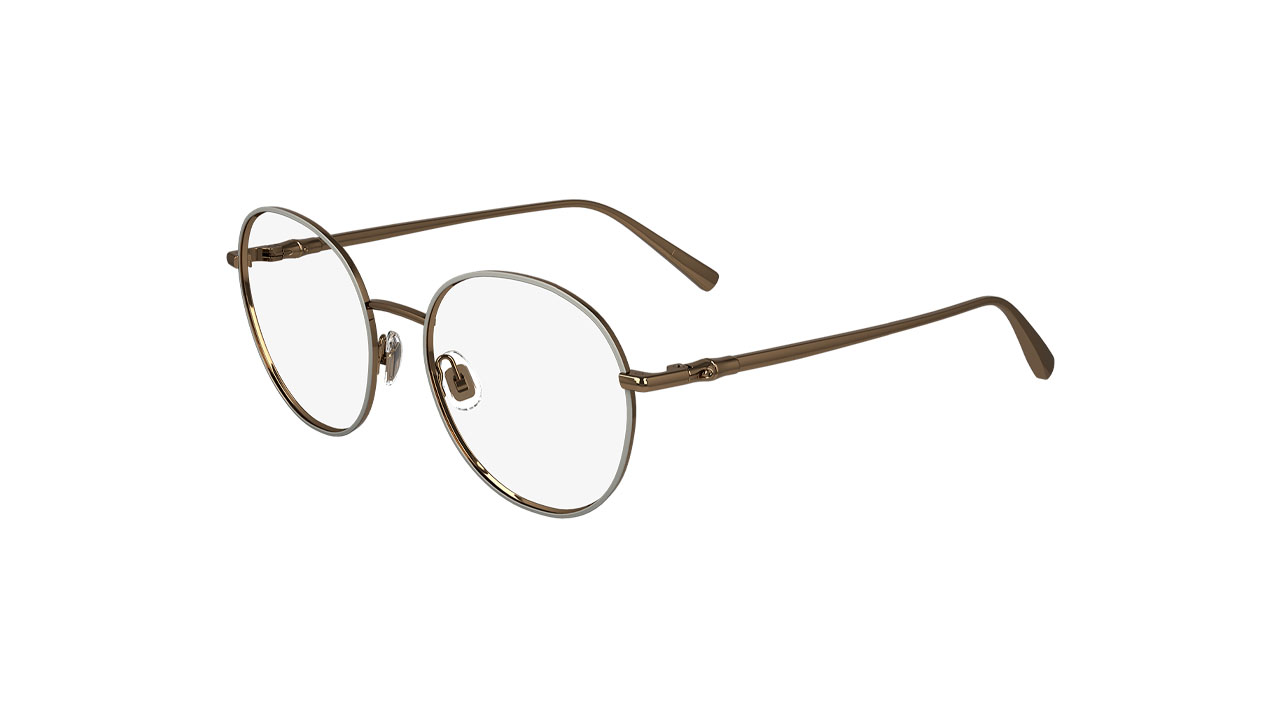 Paire de lunettes de vue Longchamp Lo2160 couleur sable - Côté à angle - Doyle