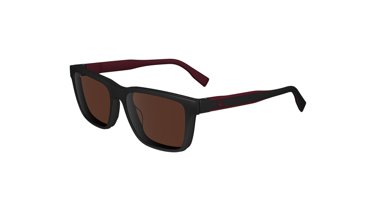 Paire de lunettes de vue Lacoste L6010mag-set couleur noir - Côté à angle - Doyle