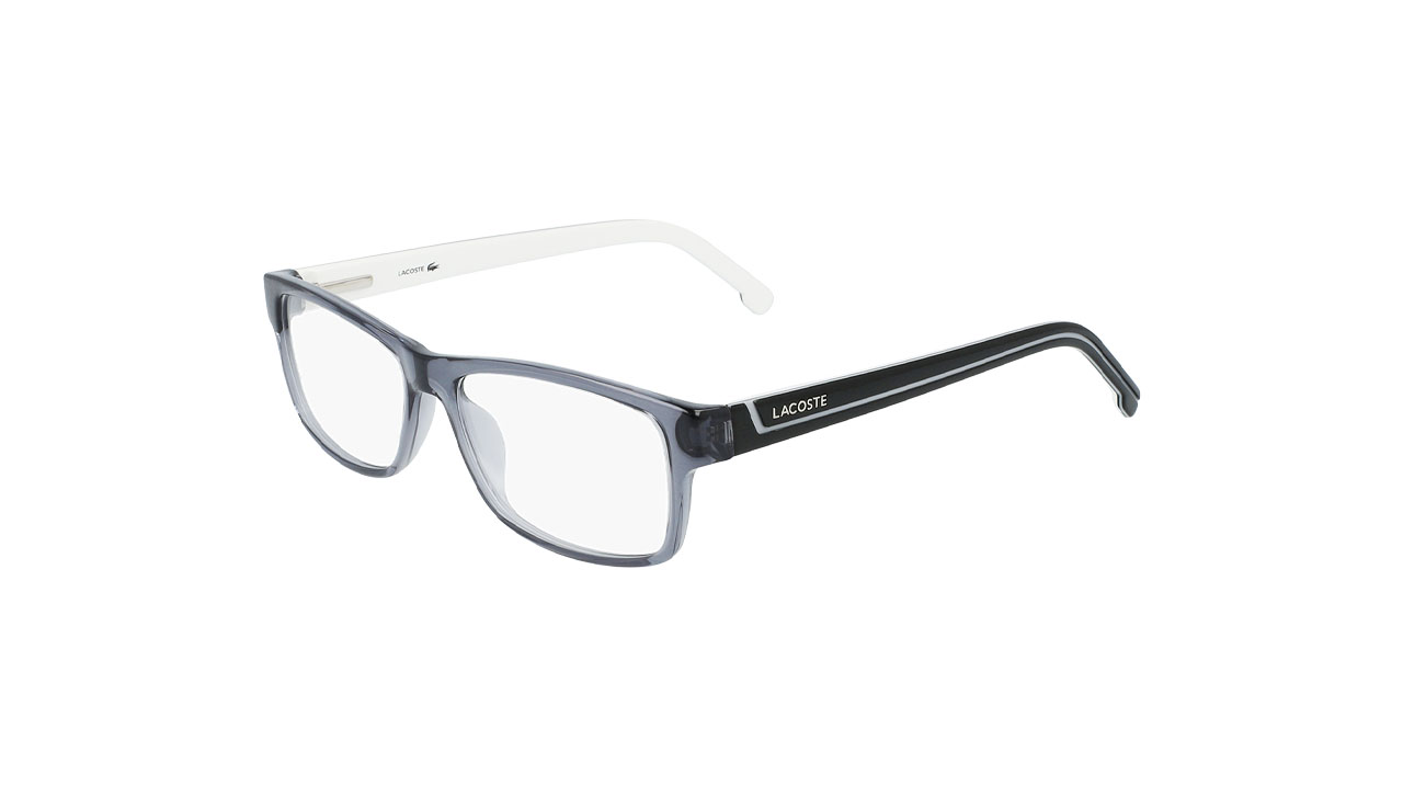 Paire de lunettes de vue Lacoste L2707 couleur gris - Côté à angle - Doyle