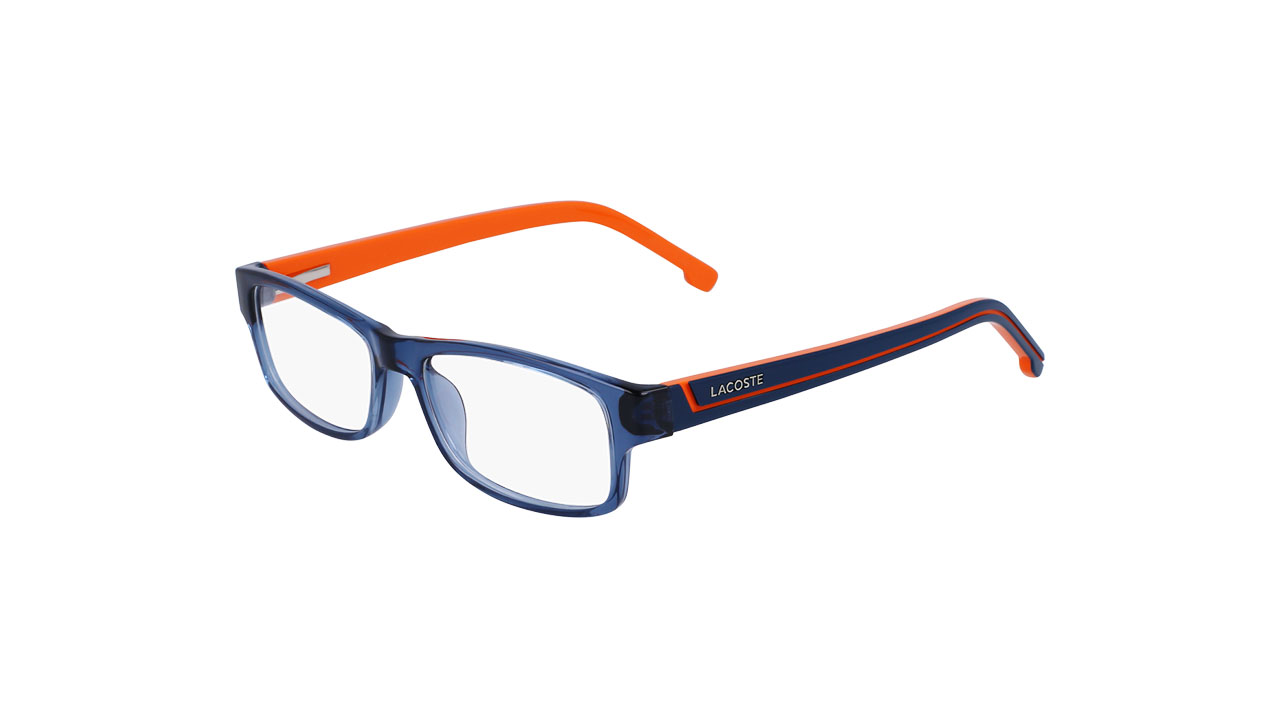 Paire de lunettes de vue Lacoste L2707 couleur marine - Côté à angle - Doyle