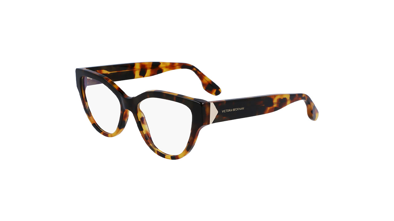 Paire de lunettes de vue Victoria-beckham Vb2646 couleur havane - Côté à angle - Doyle