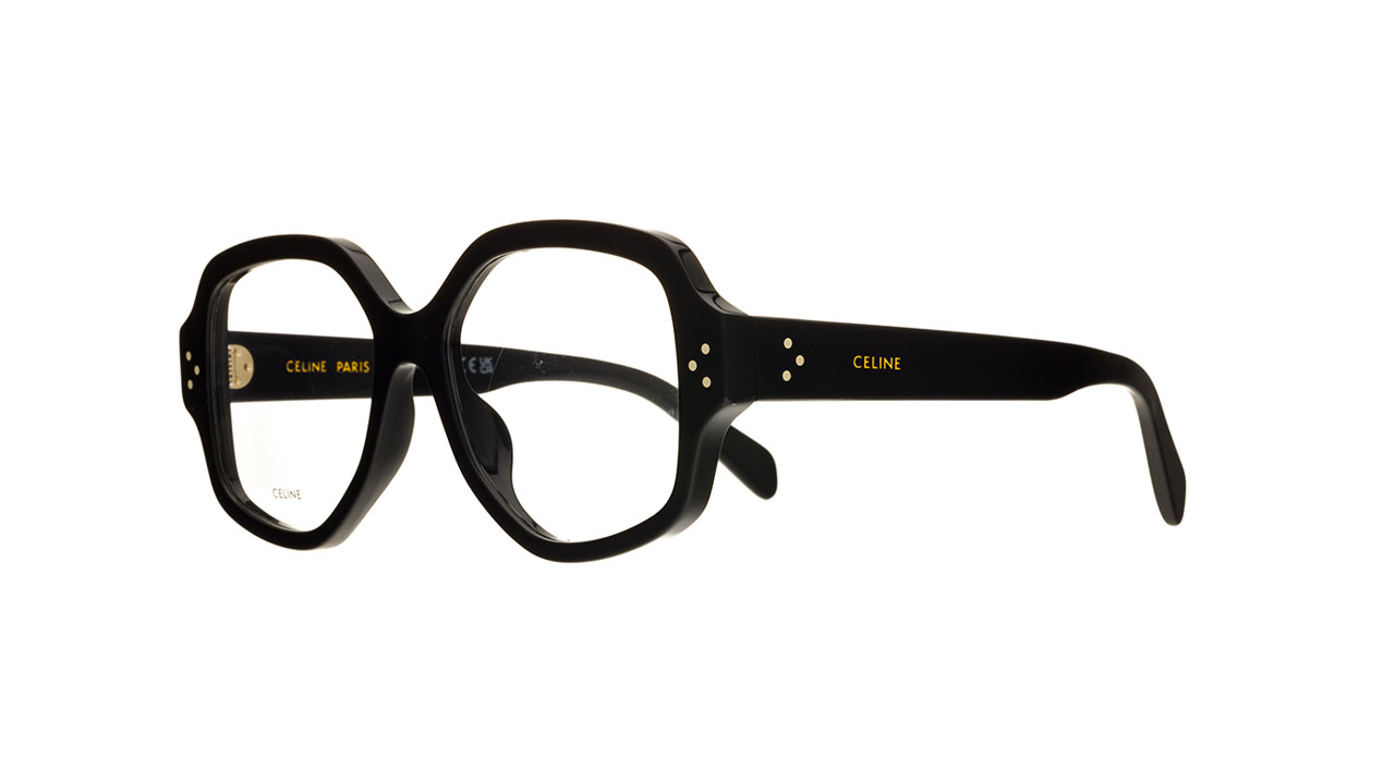 Paire de lunettes de vue Celine-paris Cl50135i couleur noir - Côté à angle - Doyle