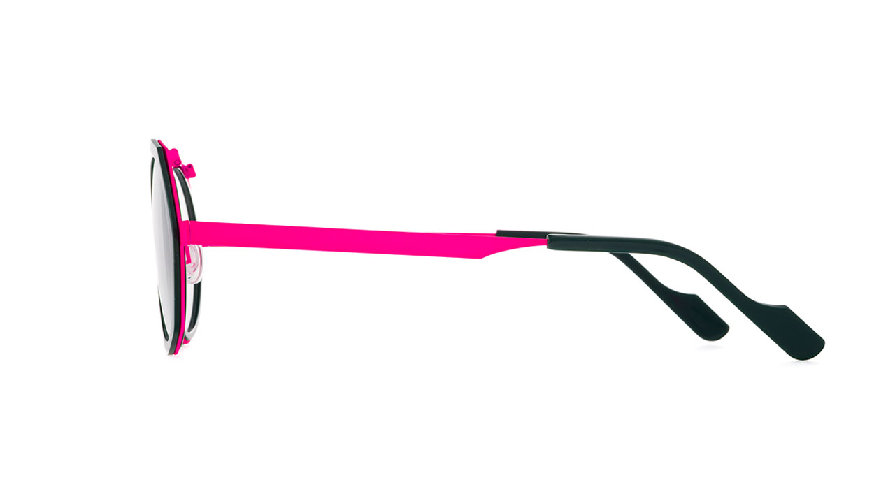 Paire de lunettes de vue Annevalentin Flamingo couleur vert - Côté droit - Doyle