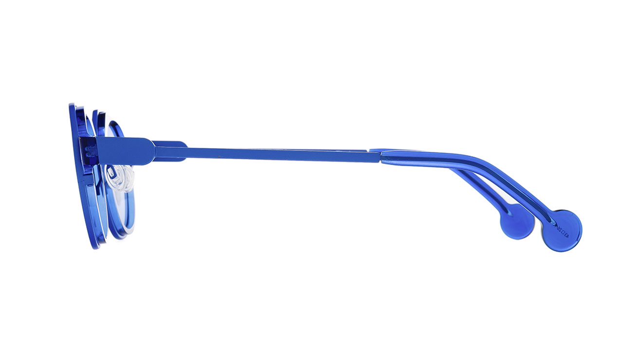 Paire de lunettes de vue Annevalentin Balka couleur bleu - Côté droit - Doyle