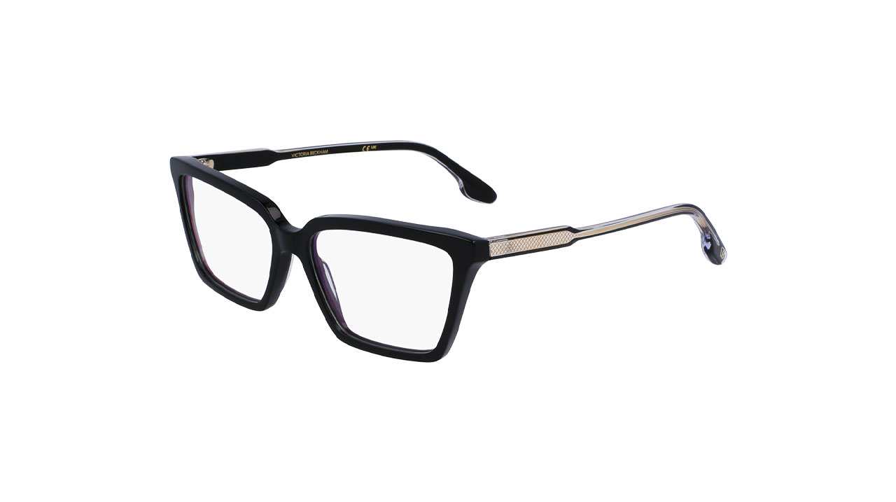 Paire de lunettes de vue Victoria-beckham Vb2653 couleur noir - Côté à angle - Doyle
