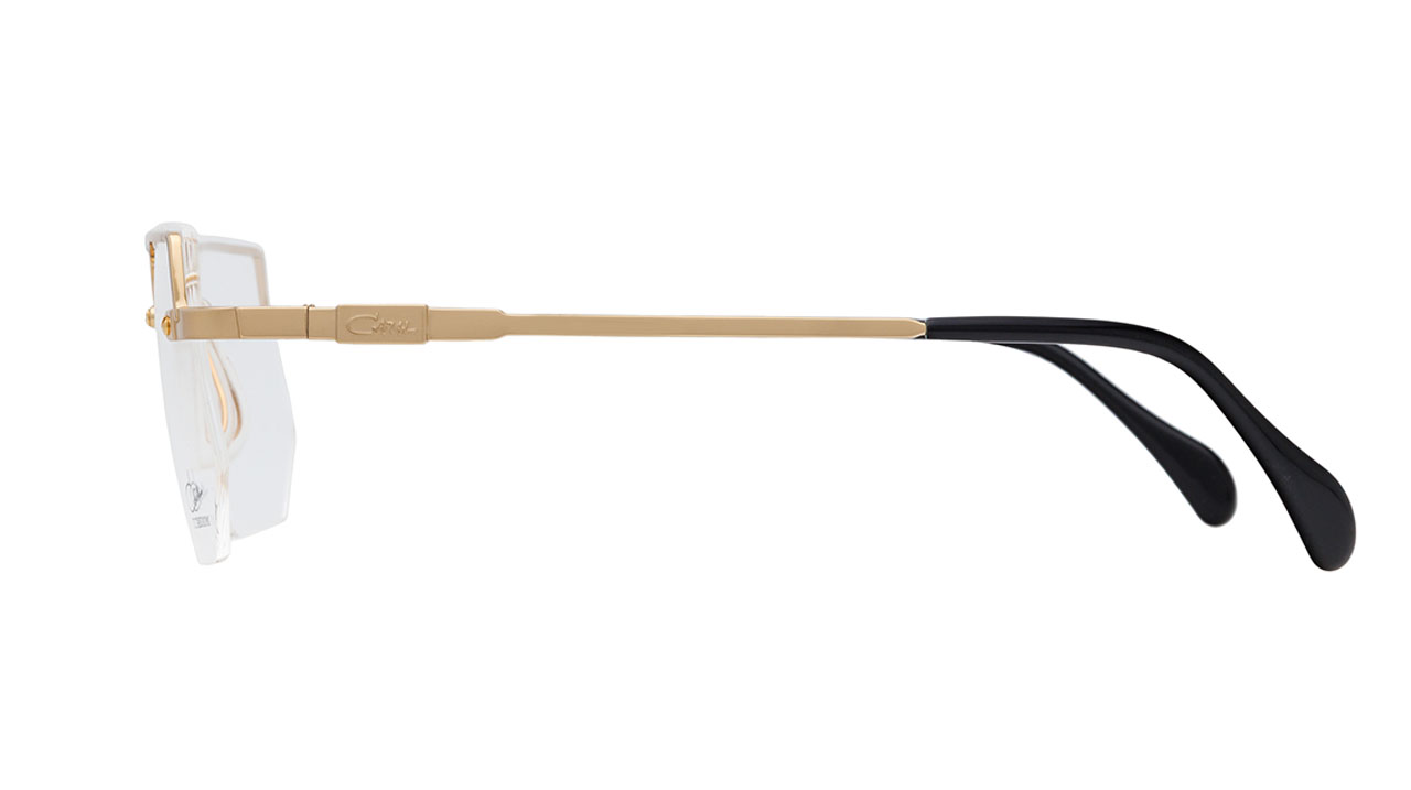 Paire de lunettes de vue Cazal 742 couleur or - Côté droit - Doyle