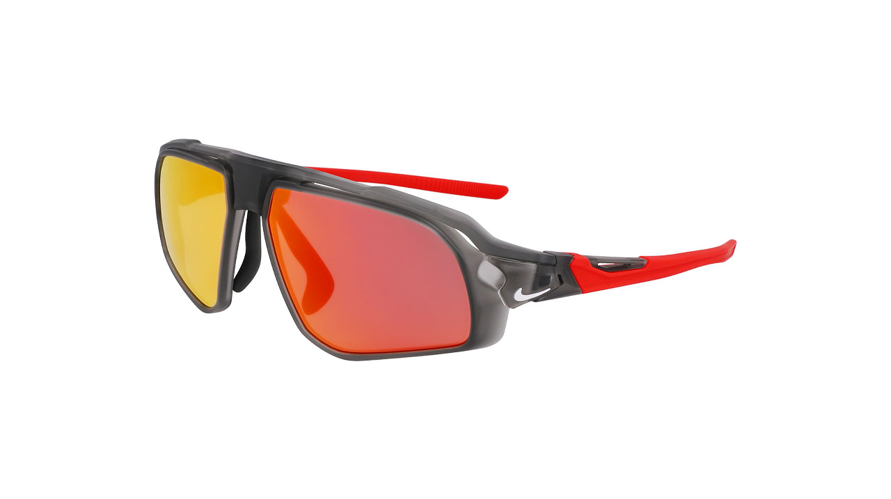 Paire de lunettes de soleil Nike Flyfree m fv2391 couleur gris - Côté à angle - Doyle