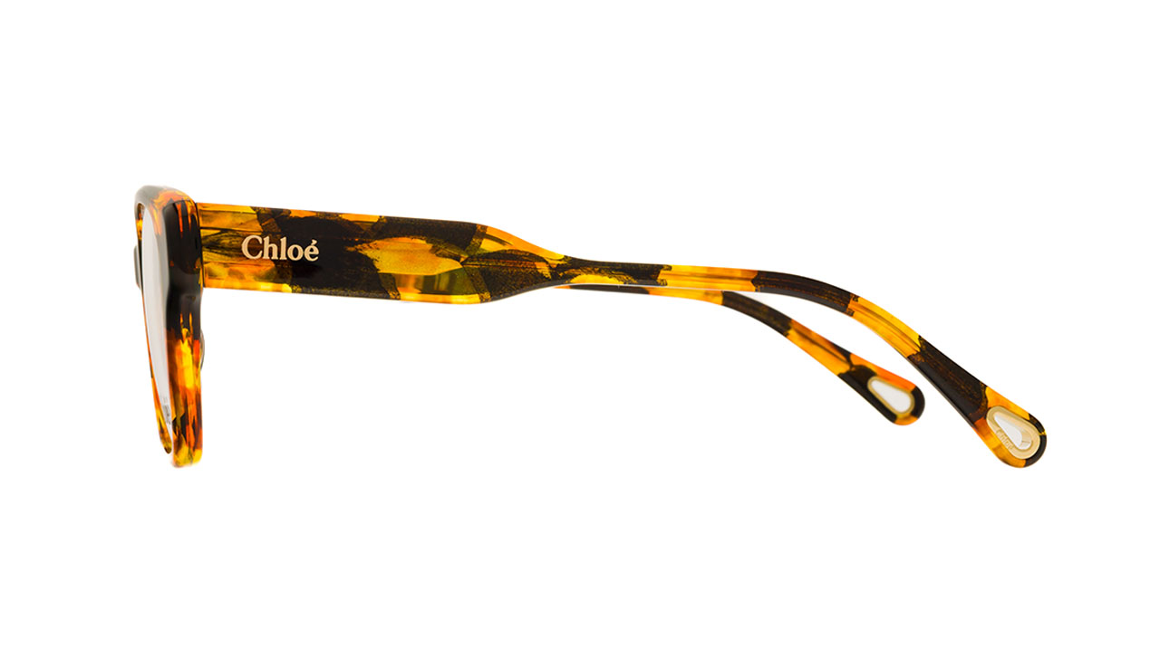 Paire de lunettes de vue Chloe Ch0200o couleur brun - Côté droit - Doyle