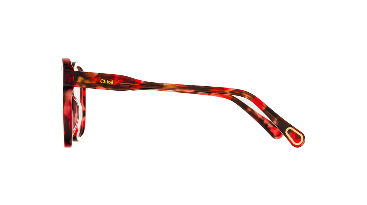 Paire de lunettes de vue Chloe Cc0013o couleur rouge - Côté droit - Doyle