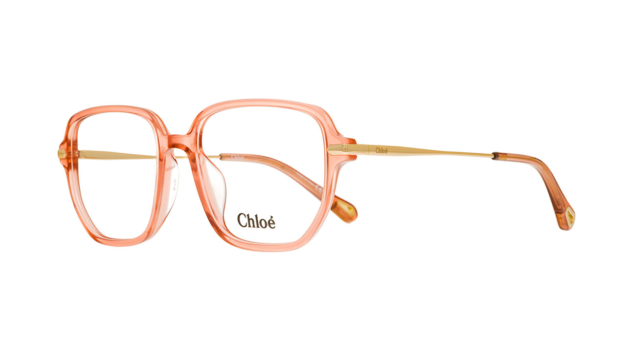 Paire de lunettes de vue Chloe Ch0218oa couleur rose - Côté à angle - Doyle