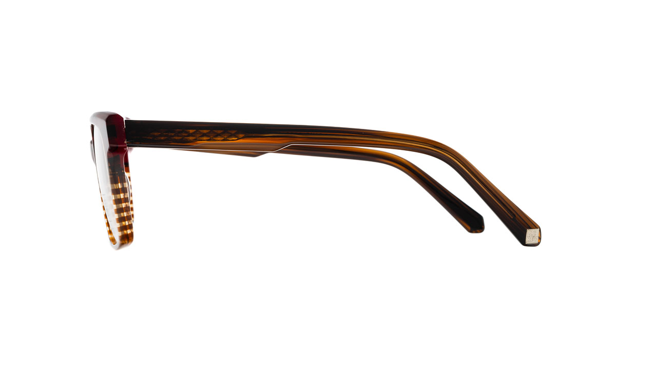 Paire de lunettes de vue Jf-rey Louis couleur rouge - Côté droit - Doyle