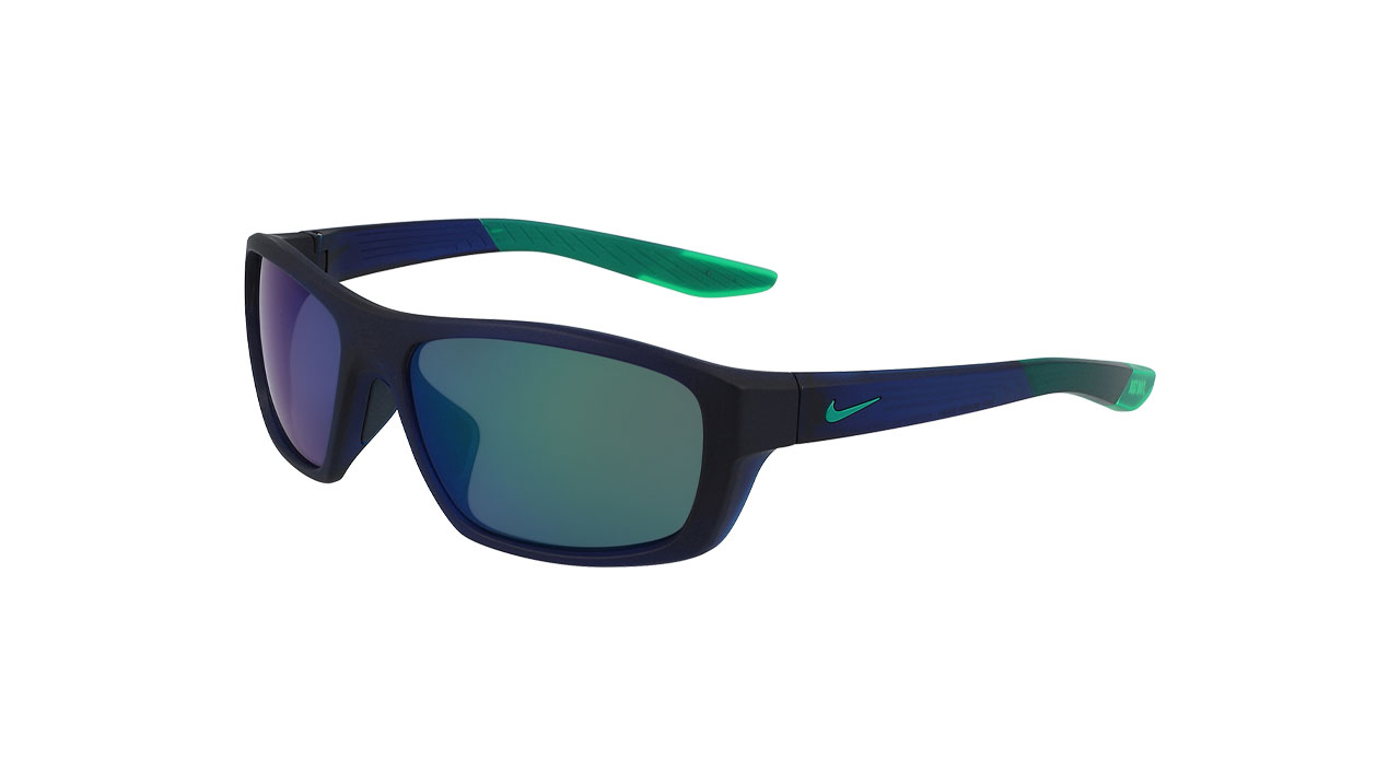 Paire de lunettes de soleil Nike Brazen boost m fj1978 couleur marine - Côté à angle - Doyle