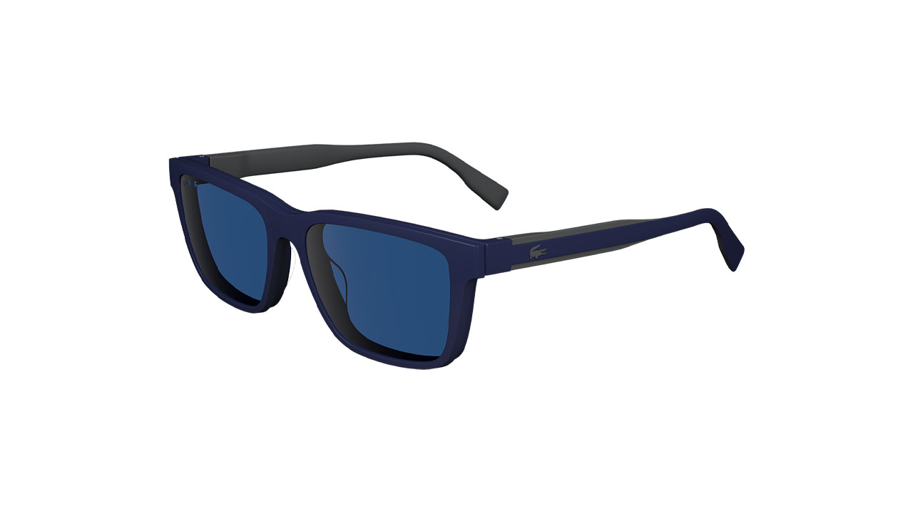 Paire de lunettes de vue Lacoste L6010mag-set couleur marine - Côté à angle - Doyle