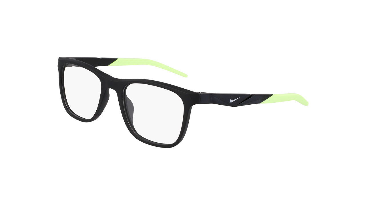 Paire de lunettes de vue Nike 7056 couleur noir - Côté à angle - Doyle