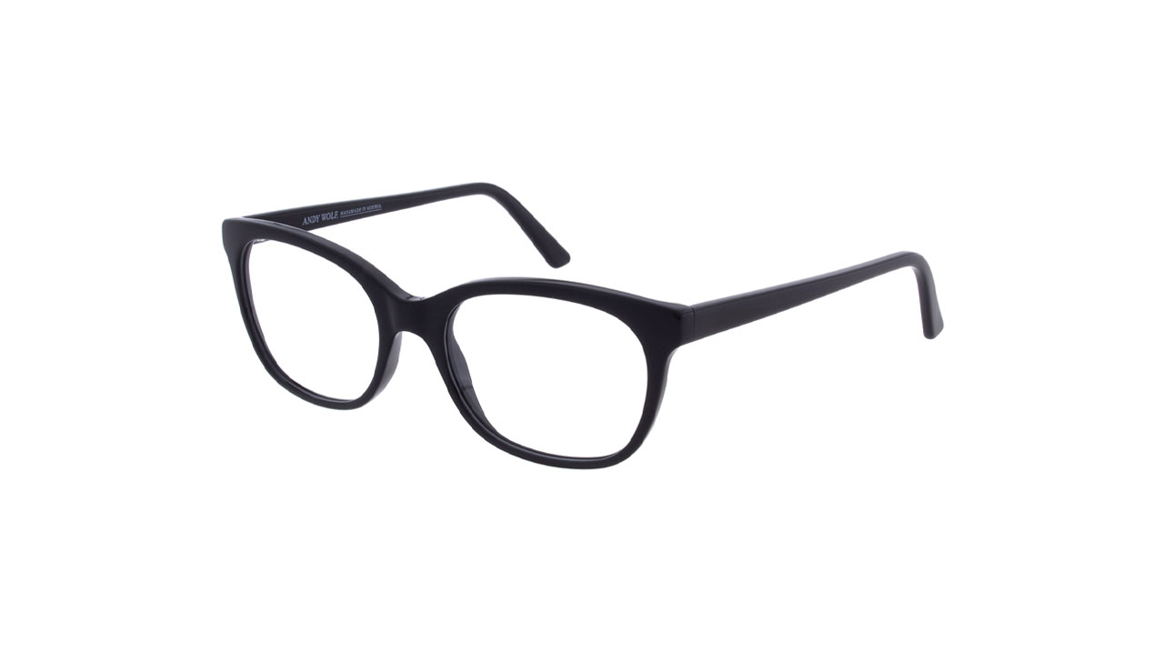 Paire de lunettes de vue Andy-wolf 5136 couleur noir - Côté à angle - Doyle