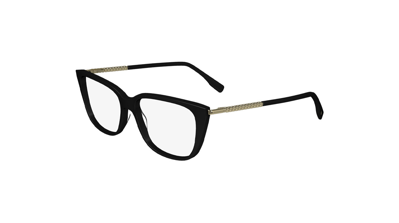 Paire de lunettes de vue Lacoste L2939 couleur noir - Côté à angle - Doyle