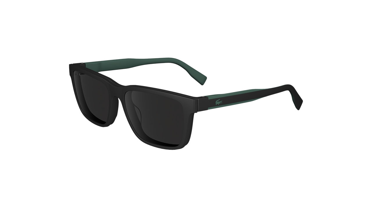Paire de lunettes de vue Lacoste L6010mag-set couleur noir - Côté à angle - Doyle