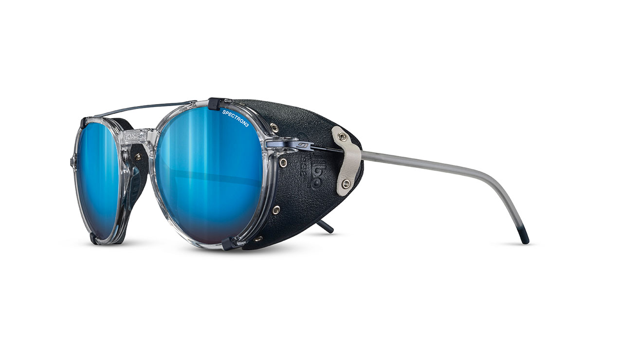 Paire de lunettes de soleil Julbo Js564 legacy couleur bleu - Côté à angle - Doyle
