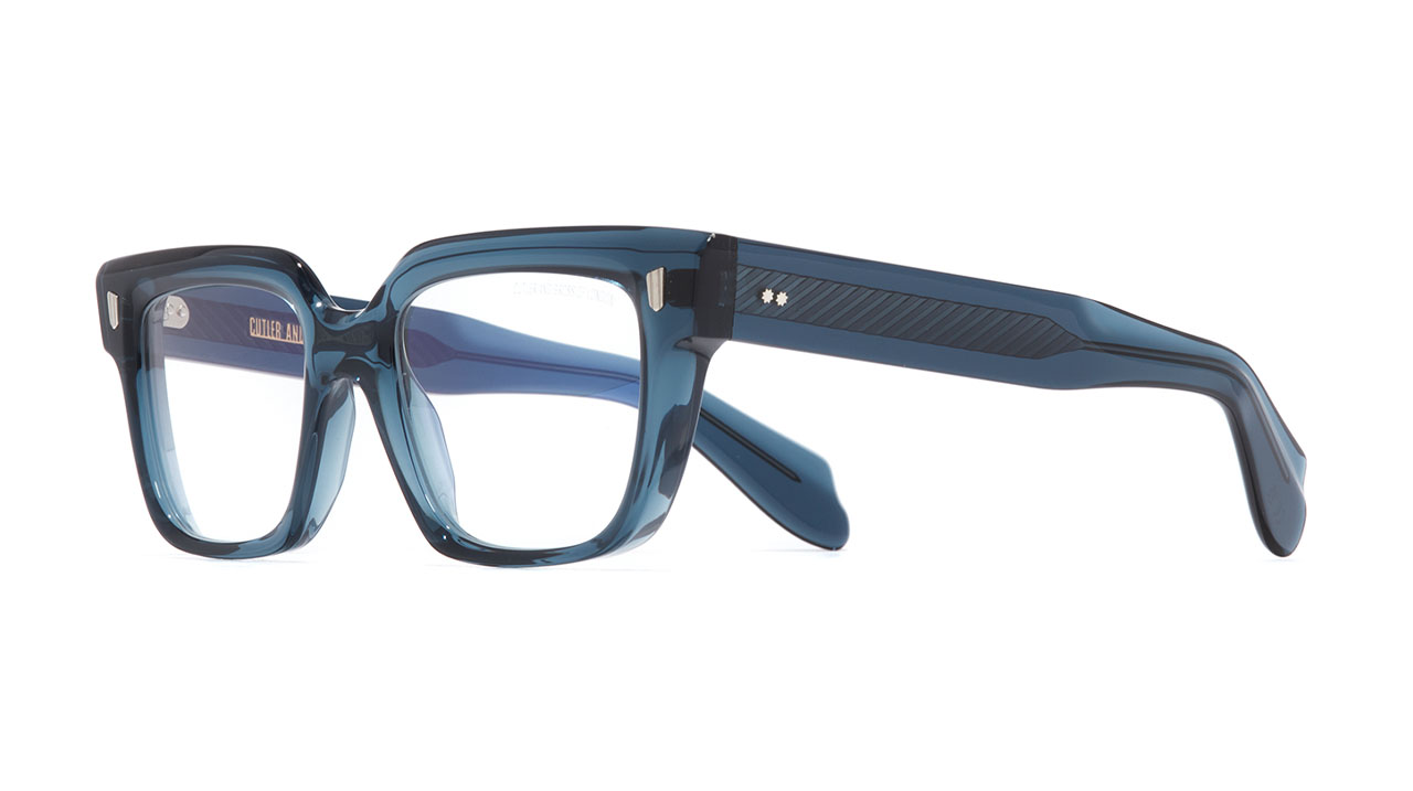 Paire de lunettes de vue Cutler-and-gross 9347 couleur marine - Côté à angle - Doyle