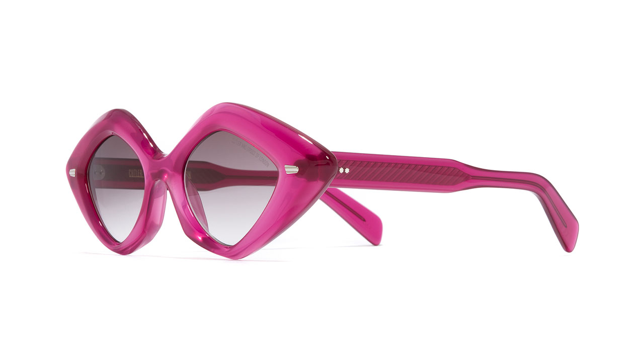 Paire de lunettes de soleil Cutler-and-gross 9126 /s couleur rose - Côté à angle - Doyle